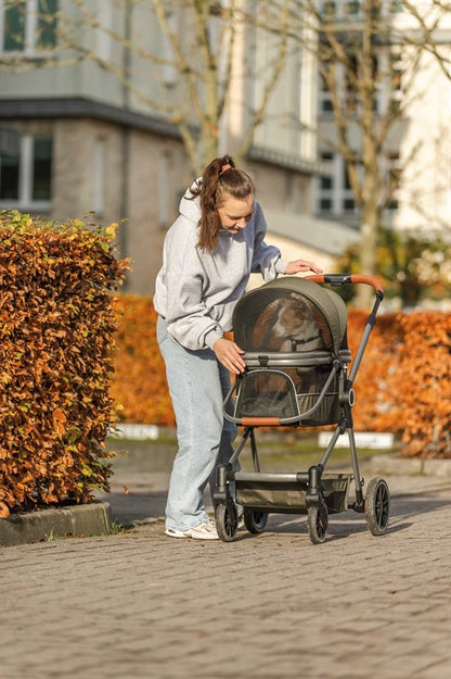 Djurvagn Buggy, 56 × 101 × 100 cm, 7,5 kg, olivgrön