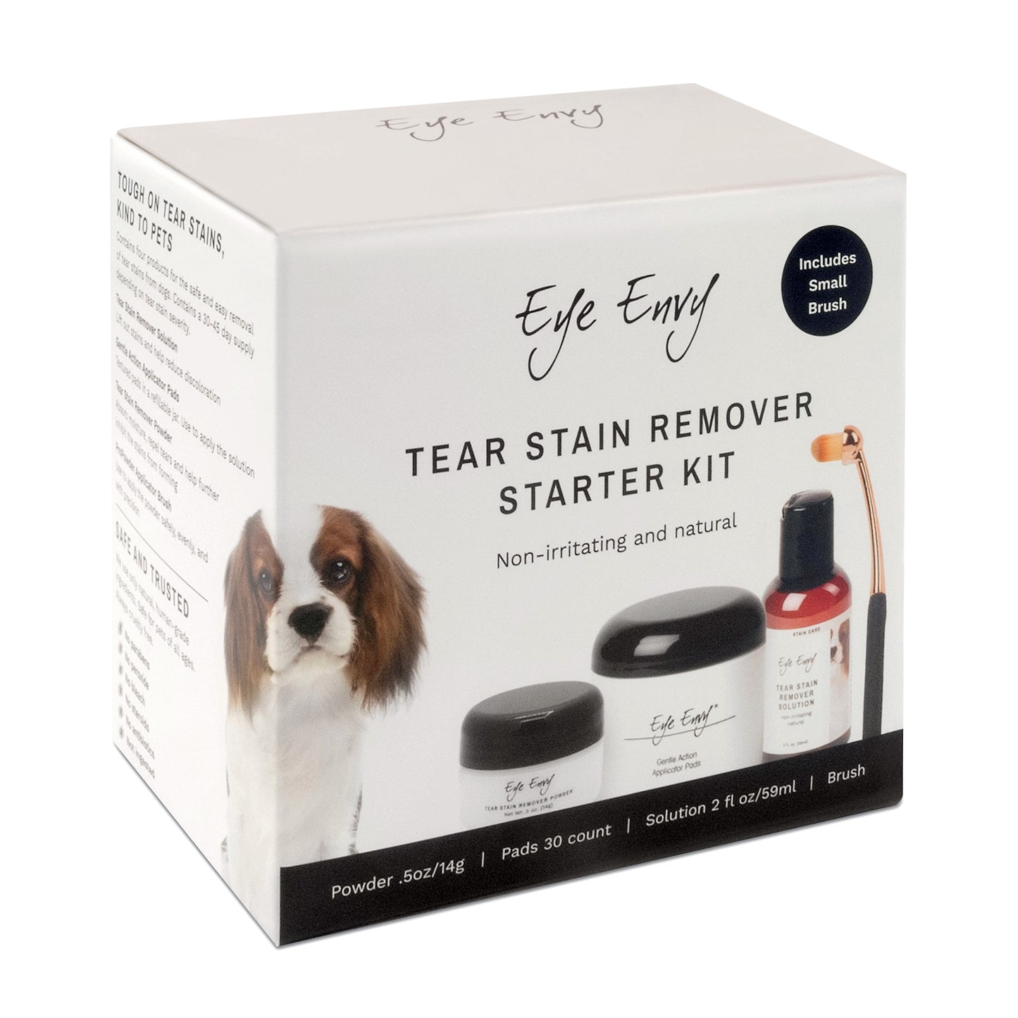 Dog Tear Stain Remover Starter Kit With Small ProPowder Brush