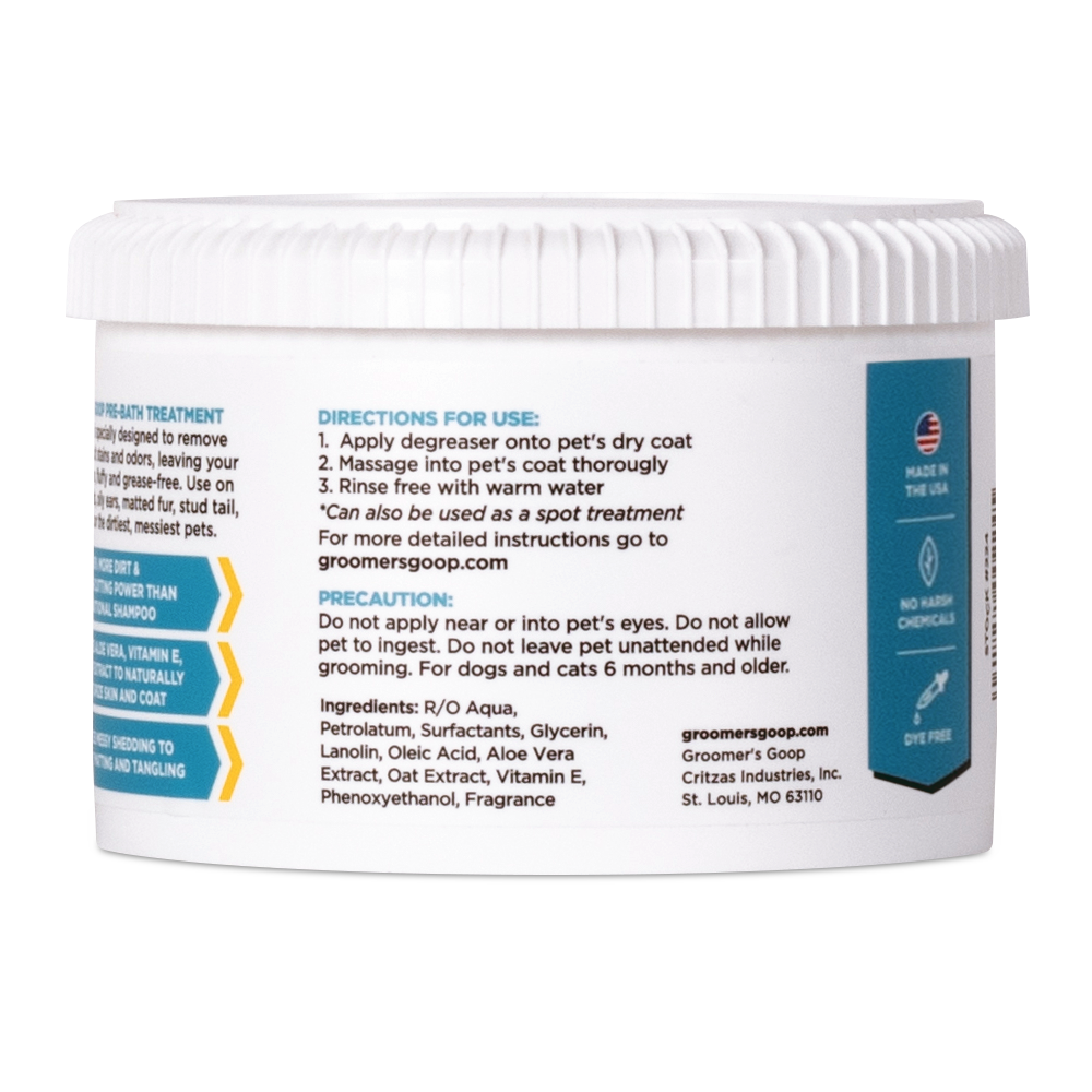 Groomer's Goop Degreaser Paste
