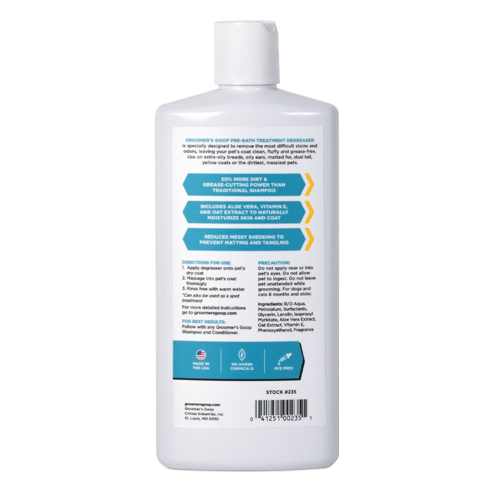 Groomer's Goop Liquid Degreaser