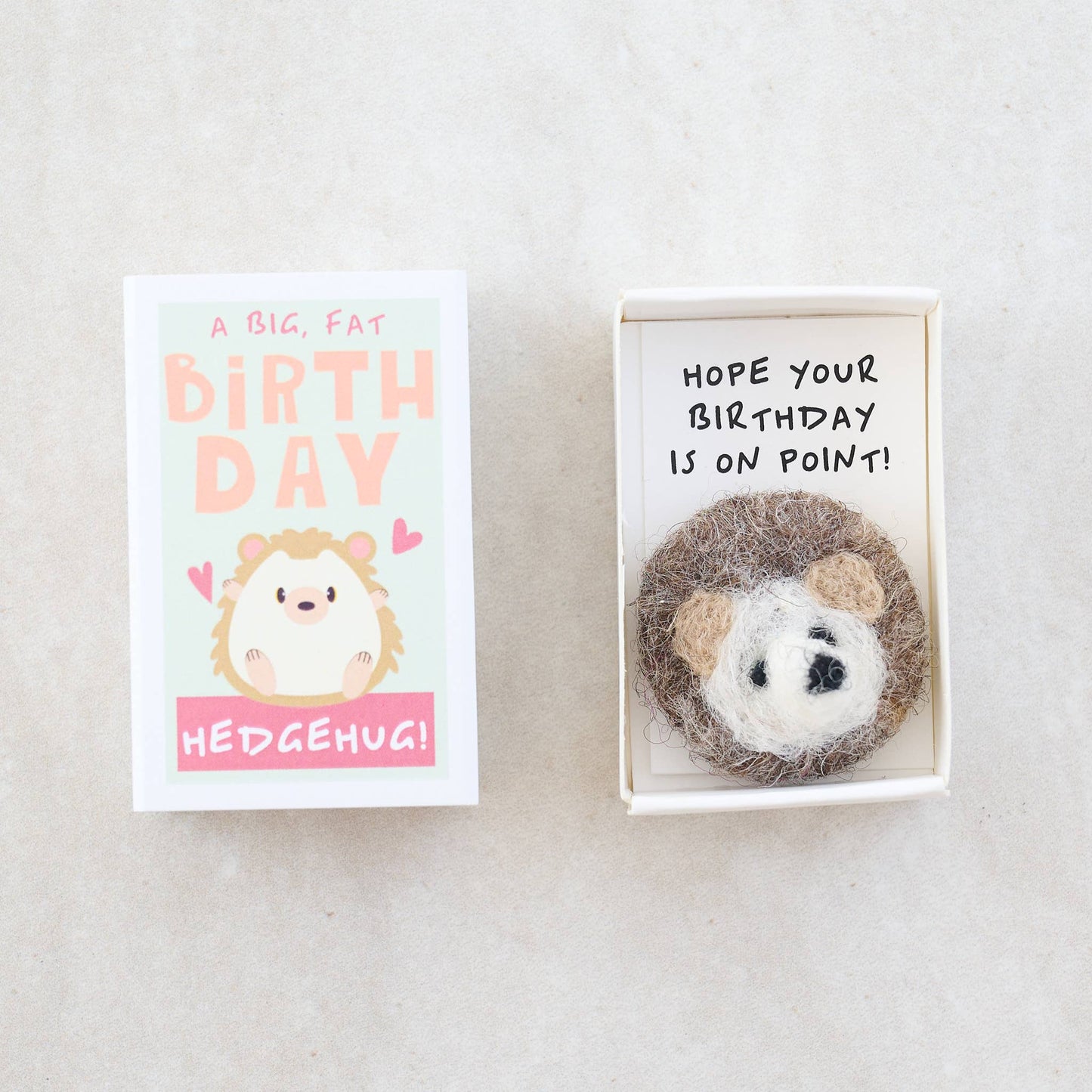 Sending You A Birthday Hedgehug In A Matchbox