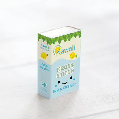 Kawaii Lemon Mini Cross Stitch Kit In A Matchbox