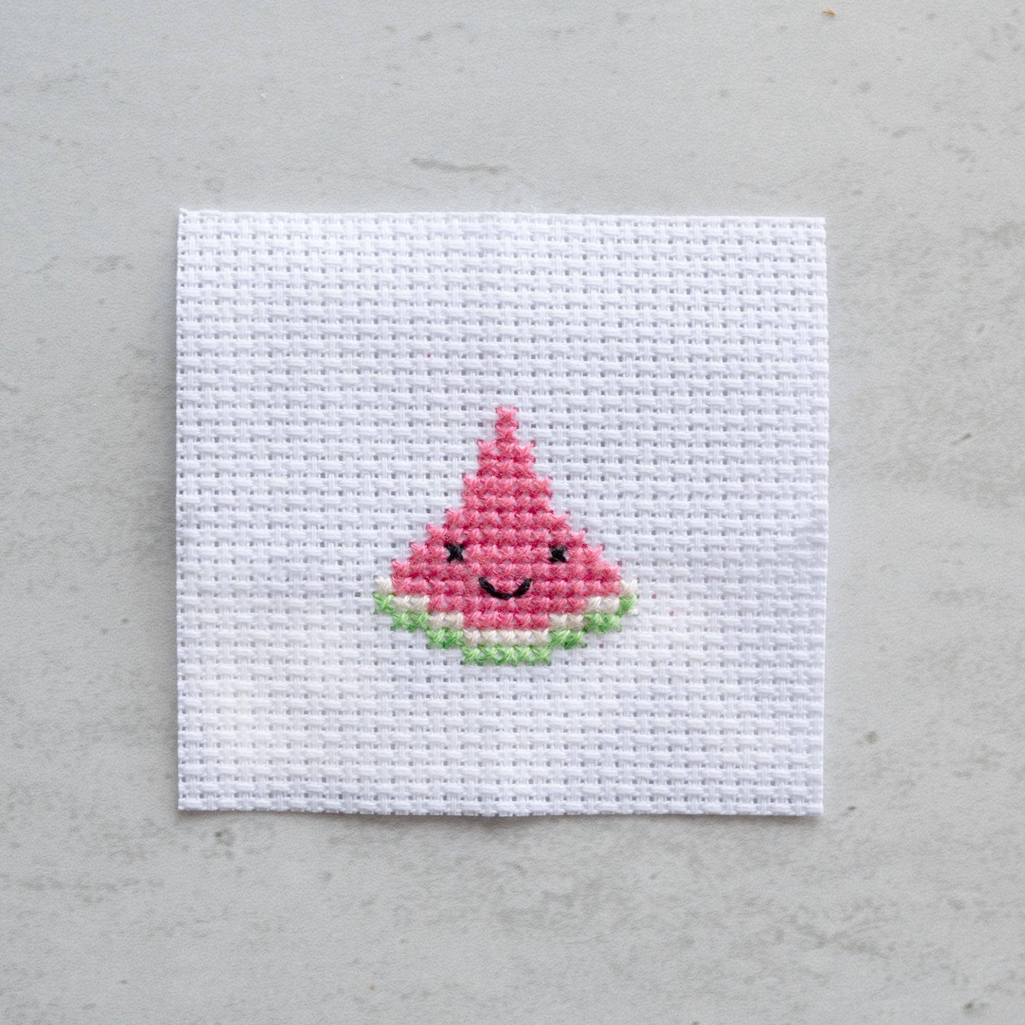 Kawaii Watermelon Mini Cross Stitch Kit