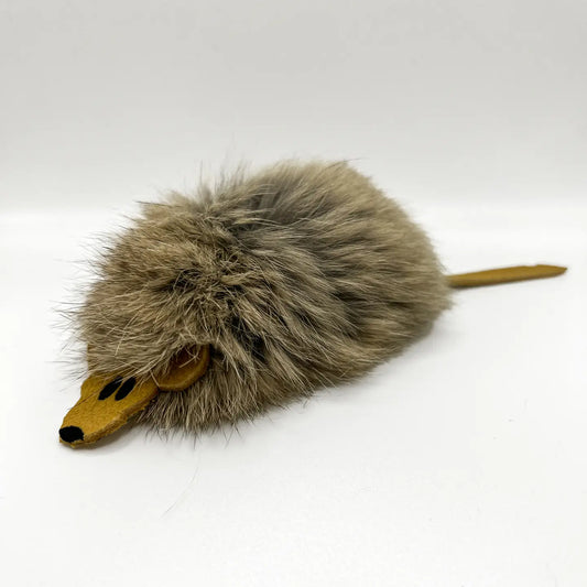 Kattleksak Harry i kaninpäls och läder