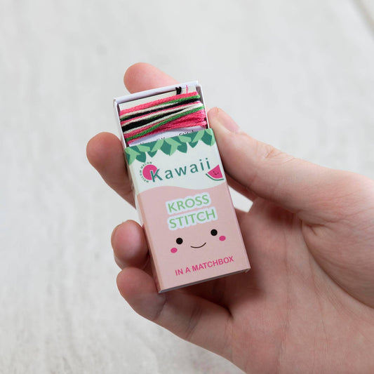 Kawaii Watermelon Mini Cross Stitch Kit