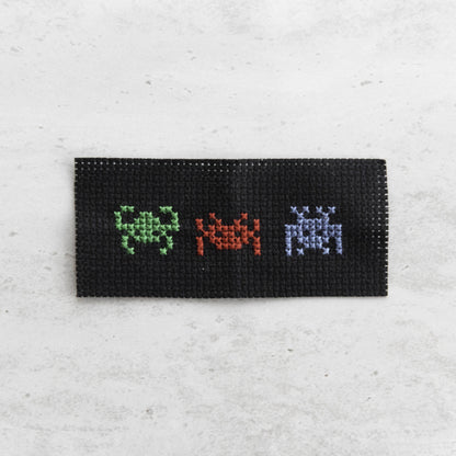 RGB Invaders Mini Cross Stitch Kit In A Matchbox