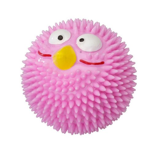 Beeztees Cat Toy Rubber Ball Lucky Bird