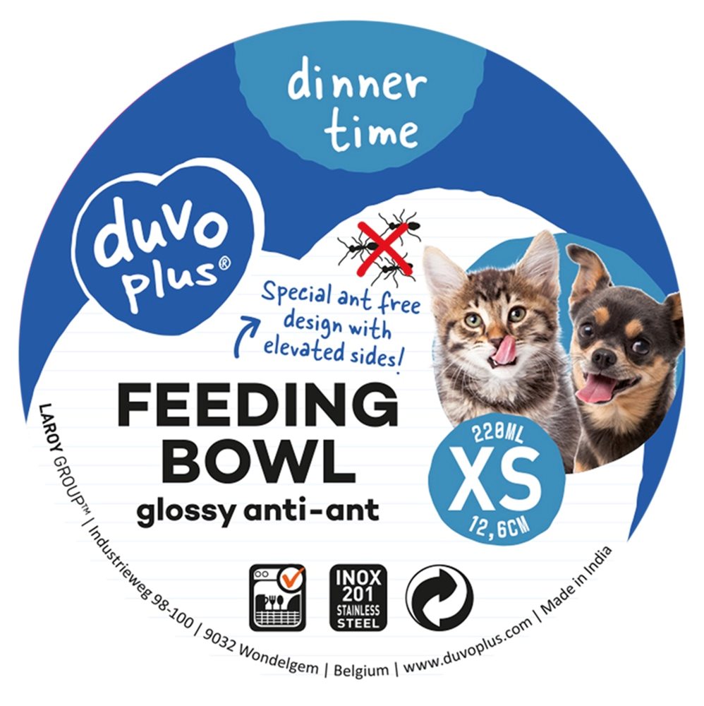 Dinner Time Feeding Bowl Glossy Anti-Ant