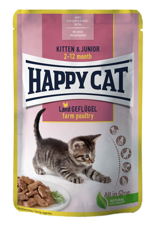 Happy Cat Våtfoder i sås, Kitten/Junior - 85 g