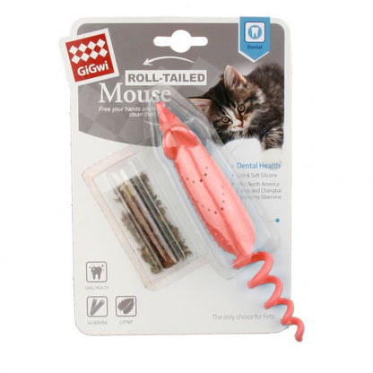 GiGwi Cat Toy Roll-tailed Mouse