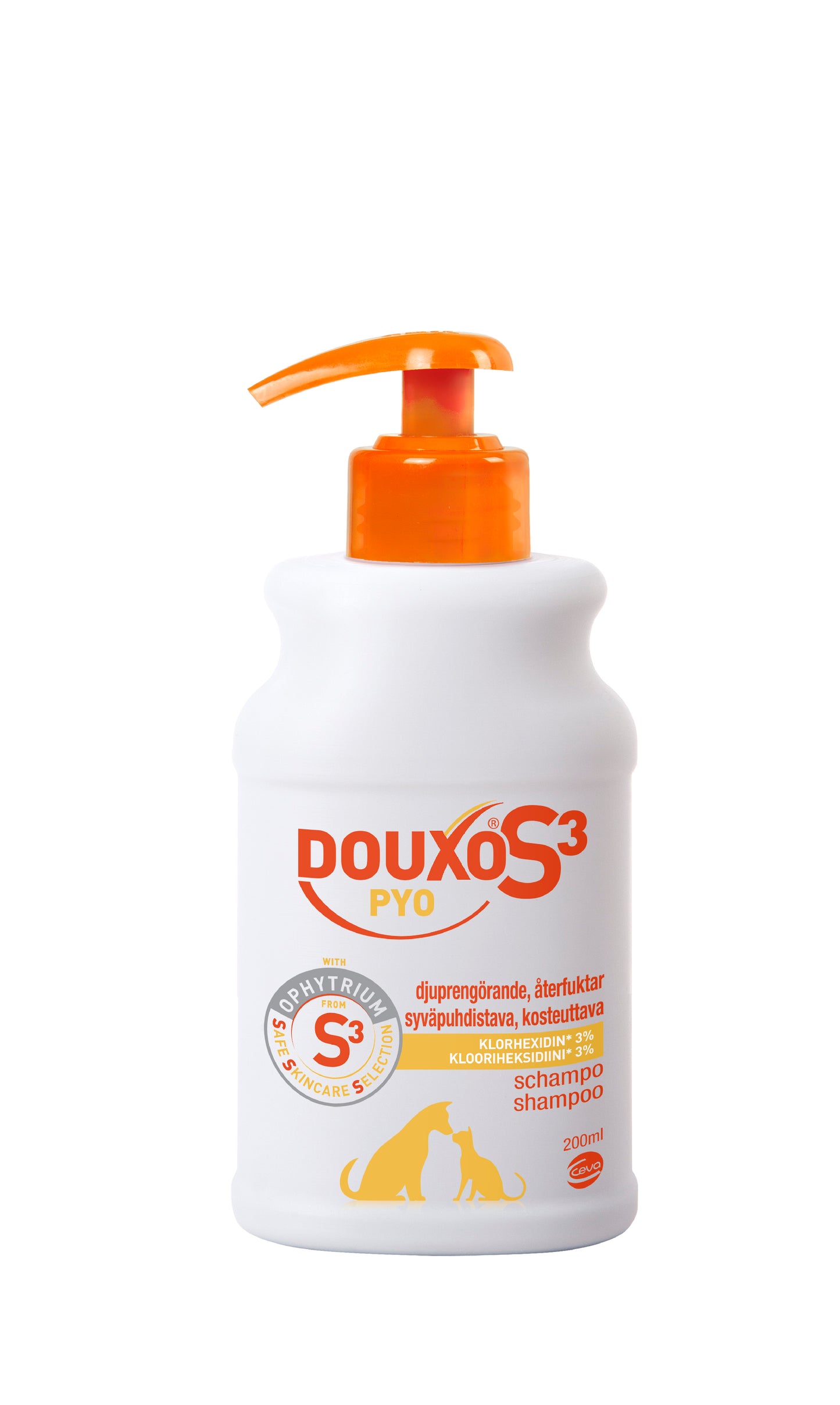 Douxo S3 Pyo Schampo med klorhexidin och ophytrium