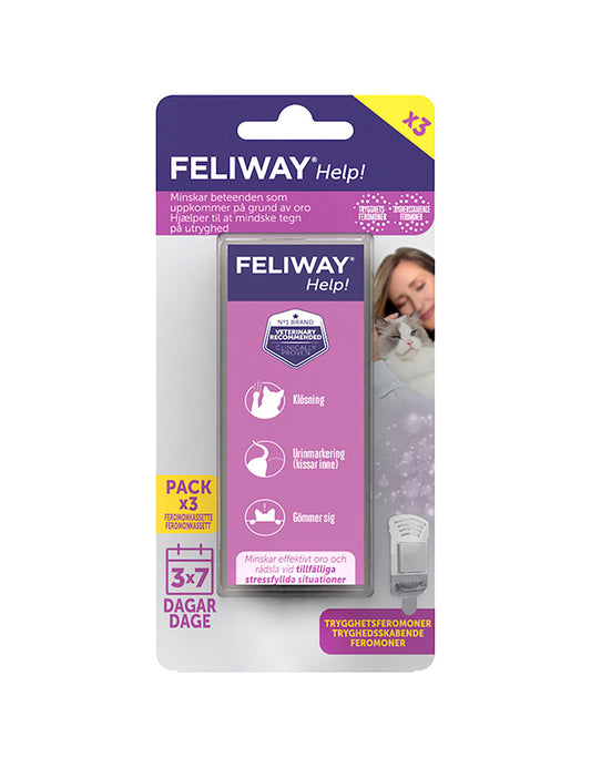 Feliway Help! Feromonkassett Refill 3-pack