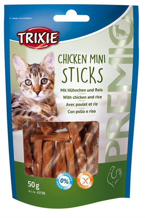 Kattgodis Premio Chicken Mini Sticks
