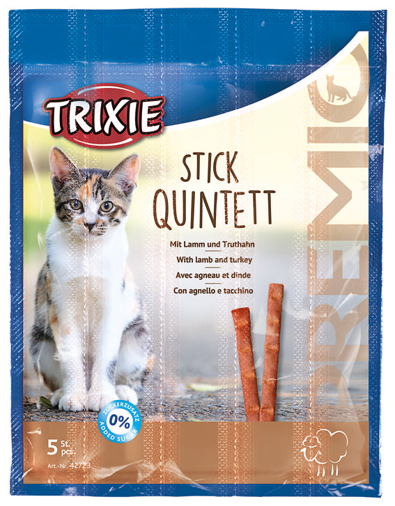 Kattgodis Premio Stick Quintett Lamm & Kalkon