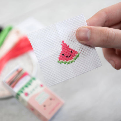 Kawaii Watermelon Mini Cross Stitch Kit