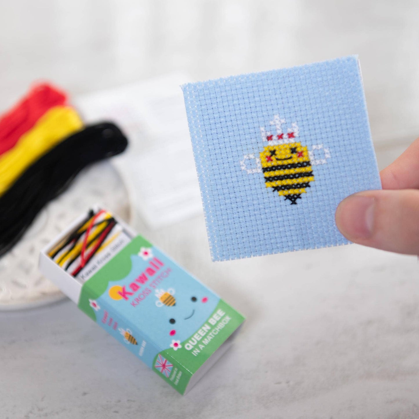 Kawaii Queen Bee Mini Cross Stitch Kit