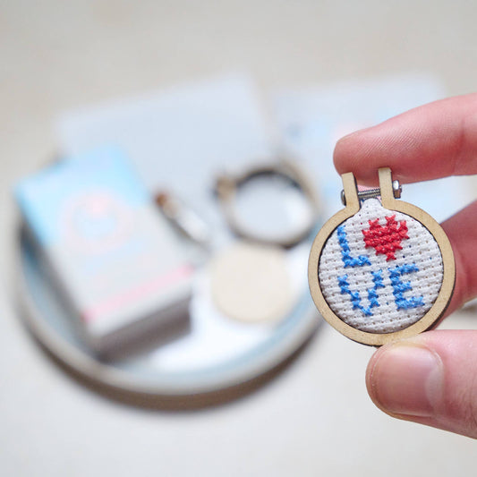 Love Letters Mini Hoop Cross Stitch