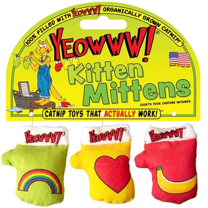 Yeowww! Catnip Kattleksak Kitten Mittens